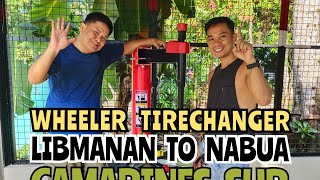 SALAMAT SA TIWALA WHEELER TIRE CHANGER FROM LIBMANAN TO NABUA CAM SUR [upl. by Leiram]