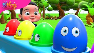 Surprise Eggs Kids Song  Colorful Eggs  BluLoo Nursery Rhymes amp Kids Songs [upl. by Rita915]