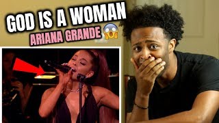 Ariana Grande  God is a Woman ALMOST BROKE MY ARM😰 Live at the BBC [upl. by Nauaj]