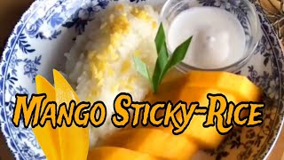 How to Make Mango StickyRice PinoyCookingBuninayTv [upl. by Atteyram]