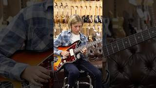 12yearsold Saxon Weiss jamming with Ben Worsley at NormansRareGuitars 🔥🔥🔥 [upl. by Sivam]