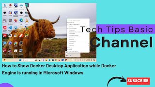 How to Show Docker Desktop Application while Docker Engine is running in Microsoft Windows tips [upl. by Gnuoy240]