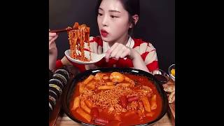 Mukbang Eating Spiciest Noodles 🔥🥵 mukbang shorts love like [upl. by Faline]