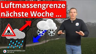 Luftmassengrenze ergiebiger Regen und SchneeOptionen [upl. by Tail]