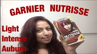 How I Color My Hair  Garnier Nutrisse Light Intense Auburn [upl. by Juno]