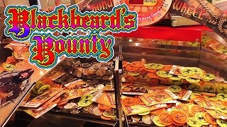 Blackbeards Bounty Coin Pusher Jackpot [upl. by Nath]