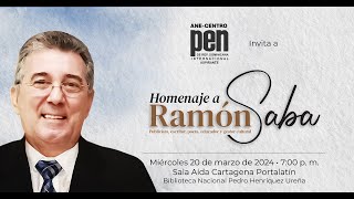 HOMENAJE A RAMÓN SABA CENTRO PEN RD INTERNACIONAL Y AMIGOS DE RAMÓN SABA [upl. by Leuamme]