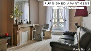 Furnished Paris Rental Apartment Tour  SaintMichel  PARISRENTAL  REF 57691 [upl. by Evie283]