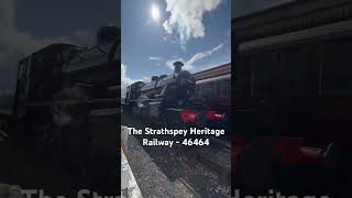 46464 at Strathspey Heritage Railway  Aviemore steamtrain heritagepreservation aviemore trains [upl. by Bajaj613]