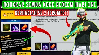 KODE REDEEM FF HARI INI 2024 BERHADIAH SG TEROMPET M1887 EMERALD POWER  GARENA FREE FIRE TERBARU [upl. by Aminta]