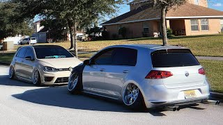 HE THOUGHT HIS AIR SUSPENSION WOULD MAKE HIM LOWER THAN MY CAMBERED GTI [upl. by Annahsed]