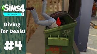 The Sims 4 Eco Lifestyle  EP 4  Diving For Deals in the Dumpster [upl. by Hepza157]