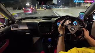 Honda Civic Type R EK9 night POV drive  Malaysia POV Test Drive [upl. by Sabelle950]