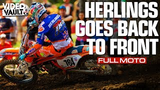 FULL MOTO Jeffrey Herlings Tears Through the US After First Turn Crash  2017 Ironman 450 Moto 2 [upl. by Aisul349]