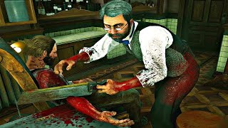 Red Dead Redemption 2 Doctor amputates Mans Arm in Saint Denis [upl. by Atonsah]