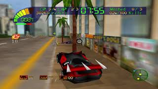 Carmageddon 64  HD Nintendo 64 Gameplay  Project 64 [upl. by Chadd]