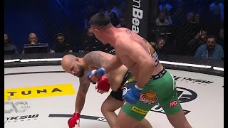 KSW 100 AREK WRZOSEK BRUTALNIE NOKAUTUJE RYWALA W 25 SEKUND CO ZA WYSTĘP [upl. by Nahaj]