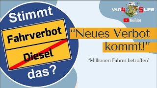 „Dieselverbot kommt – Millionen Fahrer betroffen“ – Was ist dran Diesel Fahrverbot Camping [upl. by Knick]