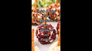 24 Easy Cold Appetizers for Holidays and Parties shorts appetizers recipeideas [upl. by Drud729]