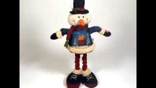 20inch Snowman Singing Jingle Bells Stretching Up amp Down 28088 [upl. by Mei994]