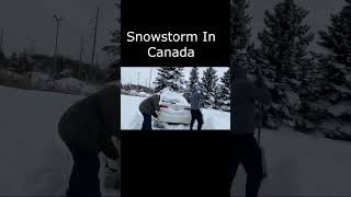 SNOWSTORM IN CANADA INDERCANADA2020 snowstorm canada shorts short [upl. by Burman]