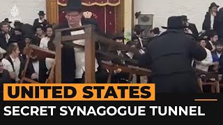 Arrests over secret tunnel at New York synagogue [upl. by Eenwahs99]