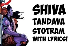 Shiva Tandava Stotram  Lyrics [upl. by Acirt523]