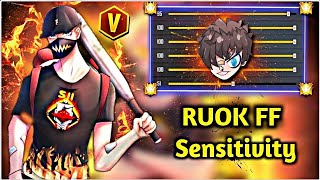 RUOK FF auto Headshot 🎯 Sensitivity Settings ⚡⚡ and DPI📱  m1014  m1887  2022 New [upl. by Junius]