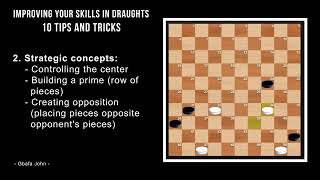 Improving Your Skills in Draughts  10 Tips and Tricks [upl. by Ringe]