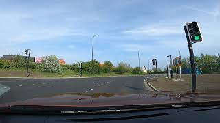 Sandy Lane Multi lane roundabout May 2023 [upl. by Anelem]