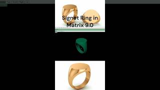 full 👆🏻video link how to make signet ring in matrix 90 matrix tutorial rhino cad [upl. by Peggi]