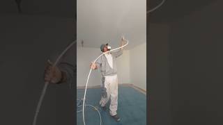 Using a Graco Airless Sprayer to Paint a Ceiling [upl. by Knick489]