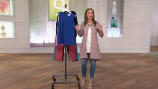 Denim amp Co Aline Sleeveless Woven Top on QVC [upl. by Ynnod]