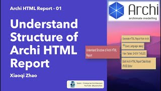 Archi HTML Report 01  Understand Data Model Structure [upl. by Phira]