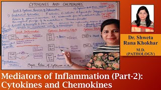 Mediators of Inflammation Part 2 Cytokines and Chemokines [upl. by Kcirdnek]