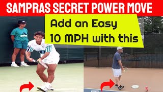 Serve Lesson Secret Sampras Power Move [upl. by Amalie]