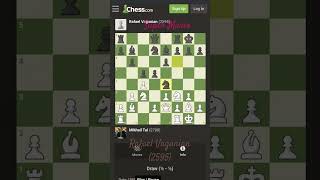 Mikhail tal vs Rafael Vaganian😮😮music chess trending [upl. by Clementia]