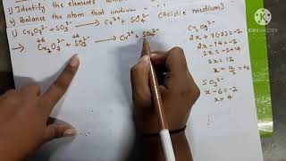 Balancing redox reaction by oxidation number methodacidic medium [upl. by Nylirehs]