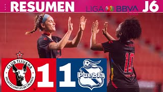 Tijuana 11 Puebla empate en la frontera J6 CL24 [upl. by Schach874]