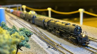 Bachmann EM1 N Scale Double Header with 107 Cars [upl. by Ahsikad]