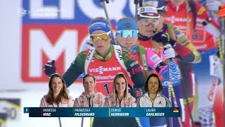 Biathlon WM  quot Staffel Damen quot  Östersund 2019  Relay Women [upl. by Lemar770]