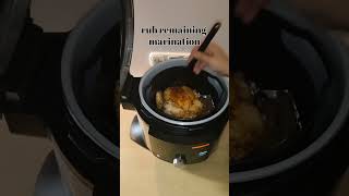 Whole Roasted chicken in the air fryer cooking cookingshow shorts shortvideo [upl. by Einahpts411]