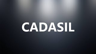 CADASIL  Medical Meaning and Pronunciation [upl. by Anelrac]