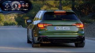 2018 Audi RS4 Avant 0100kmh Acceleration [upl. by Einot214]