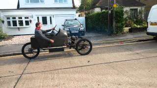 Robinson Cyclecar  1st startup since 1924  3 Wheeler [upl. by Seed]