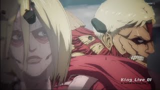 Annie amp Reiner Epic Transformation  Attack On Titan Season 4 Episode 26 [upl. by Erodoeht]