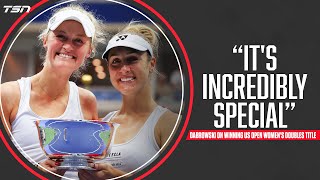 Dabrowski on winning US Open womens doubles title [upl. by Ayak]