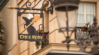 4K Bistrot Chez Rémy  Restaurant Ratatouille  Disneyland Paris [upl. by Tilla]