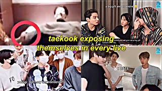 Jungkook and Taehyung exposing themselves in every live 🤦‍♀️‼ [upl. by Anirual]