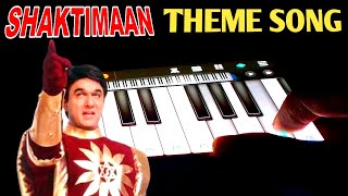 Shaktiman Theme Song Piano Tutorial  Walk Band Mobile [upl. by Oswald]